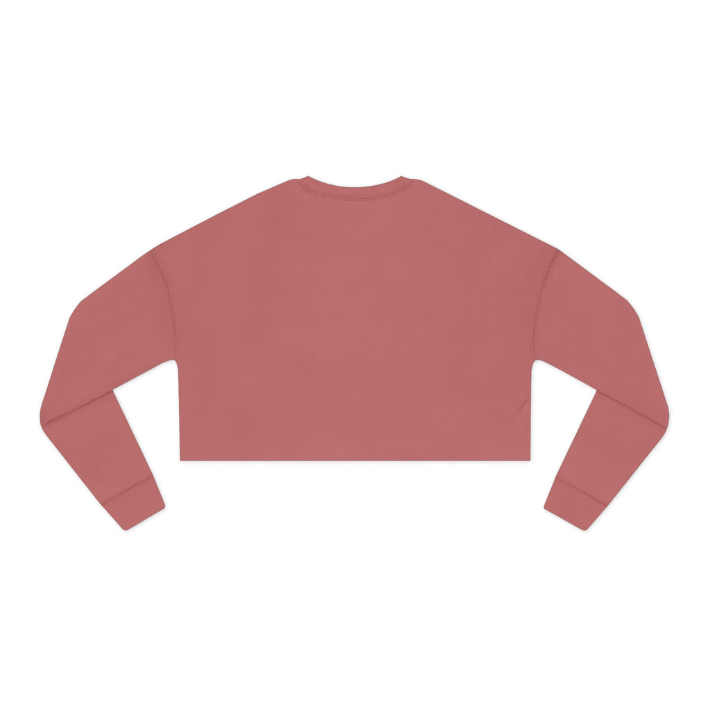 Mauve 2 Cropped Sweatshirt — 'Zema' Navy Logo