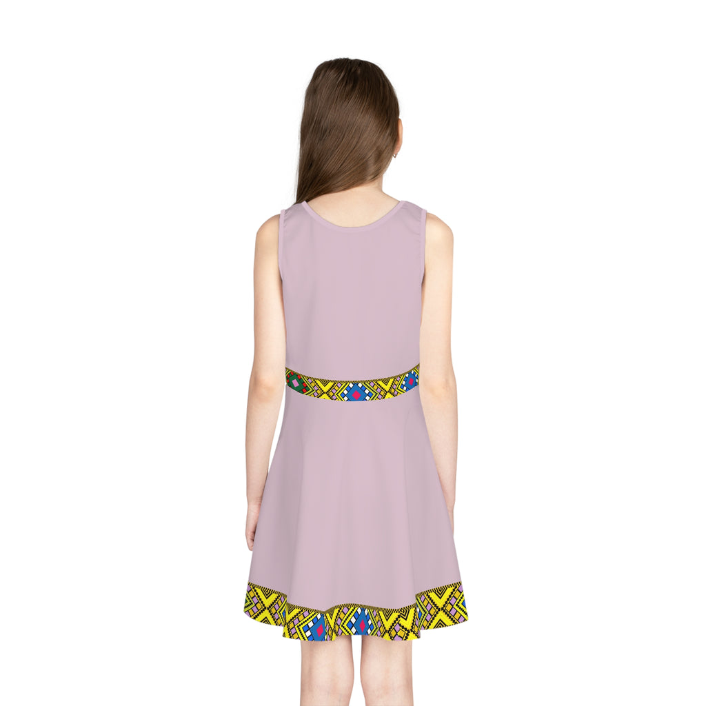 Girls' Sleeveless Sundress — Floral
