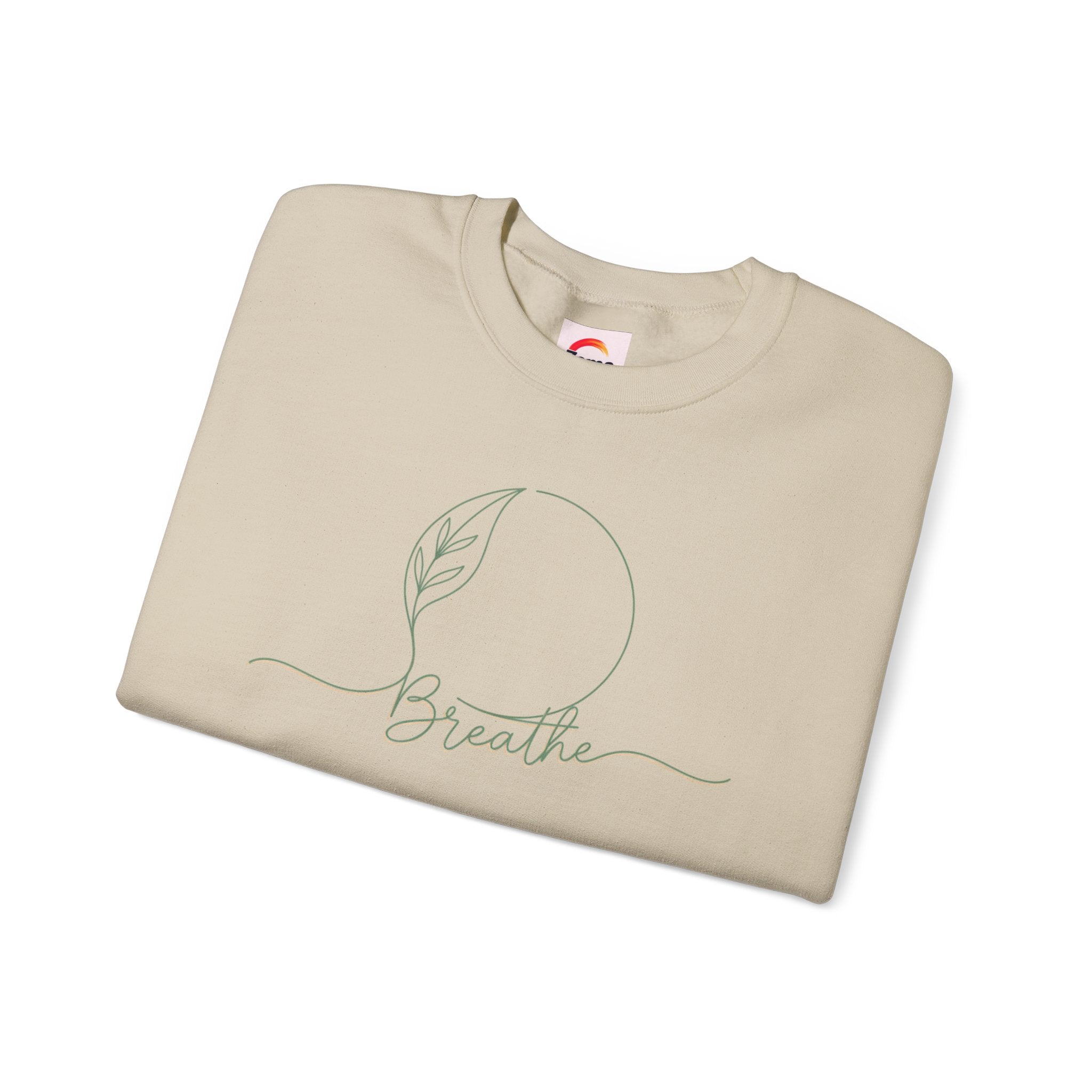 Breathe moon line sweatshirt | nature symbols, minimal forest vibe