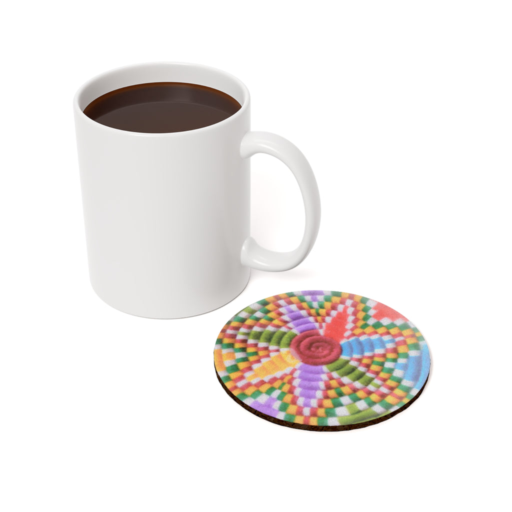 Cork-Back Coaster — Cultural Pattern Drink Coaster