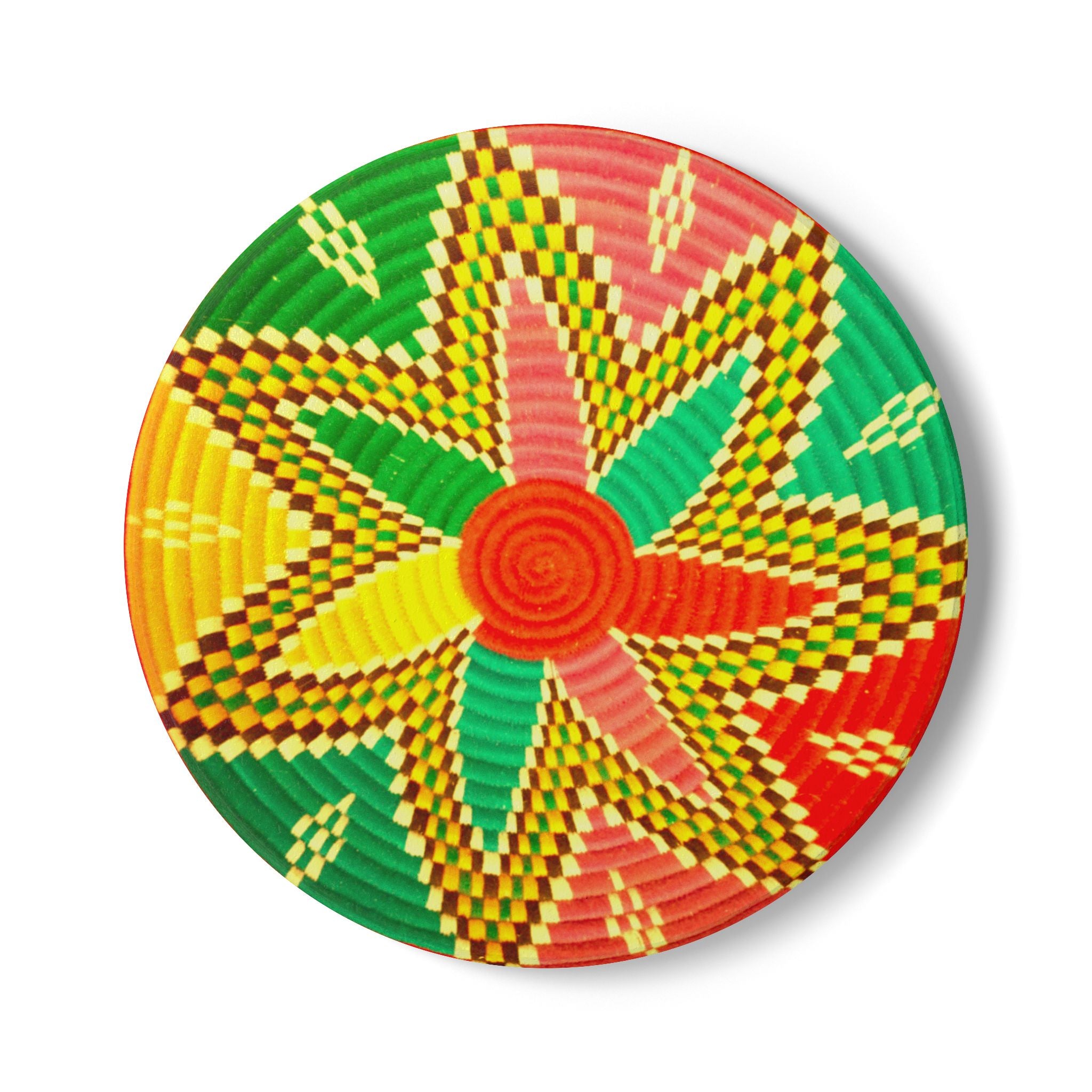 Traditional Pattern Ceramic Coaster | Cultural Tile Design