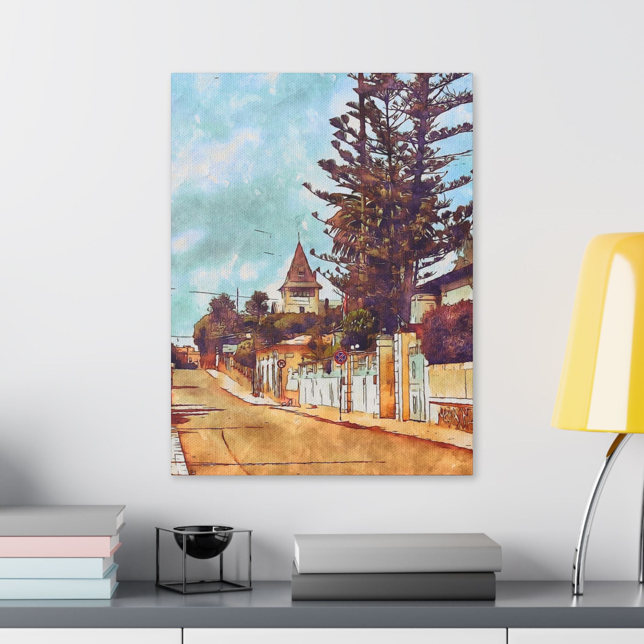 Asmara Street Scene Canvas | Classic Stretched Wall Art