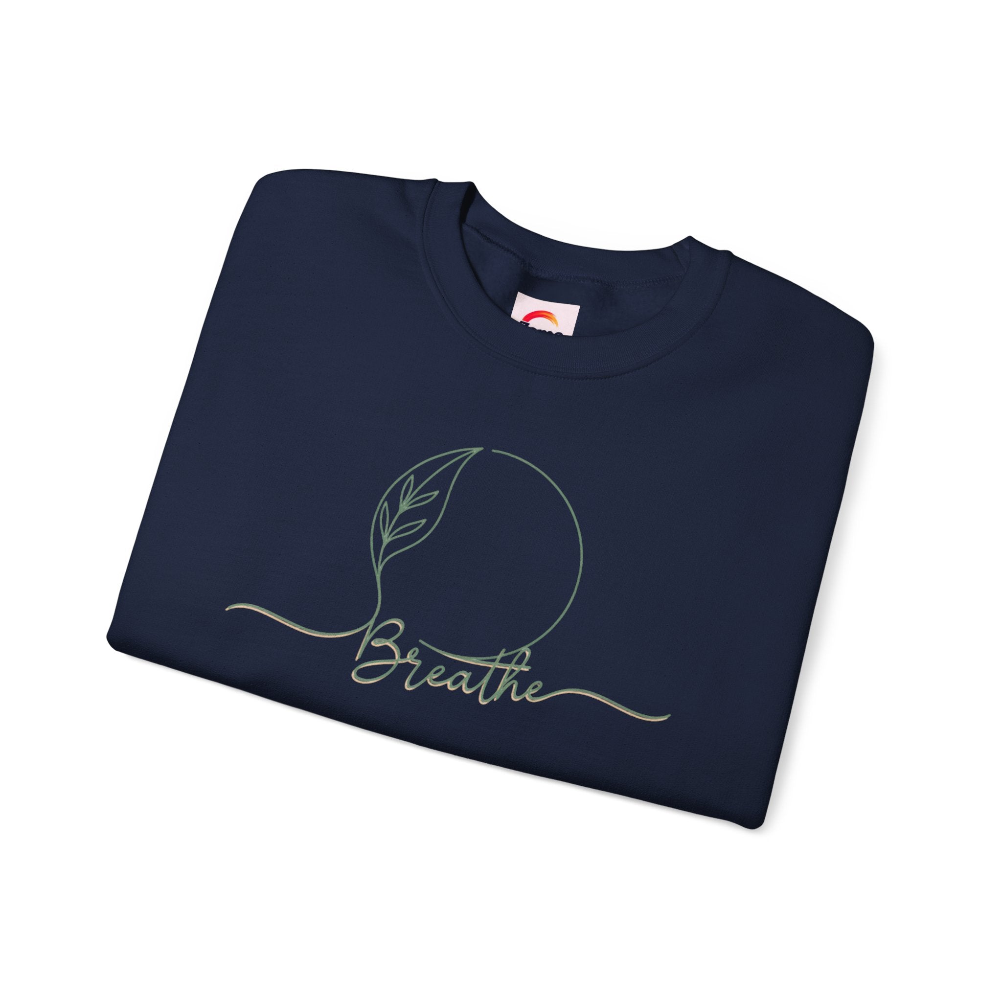 Breathe moon line sweatshirt | nature symbols, minimal forest vibe