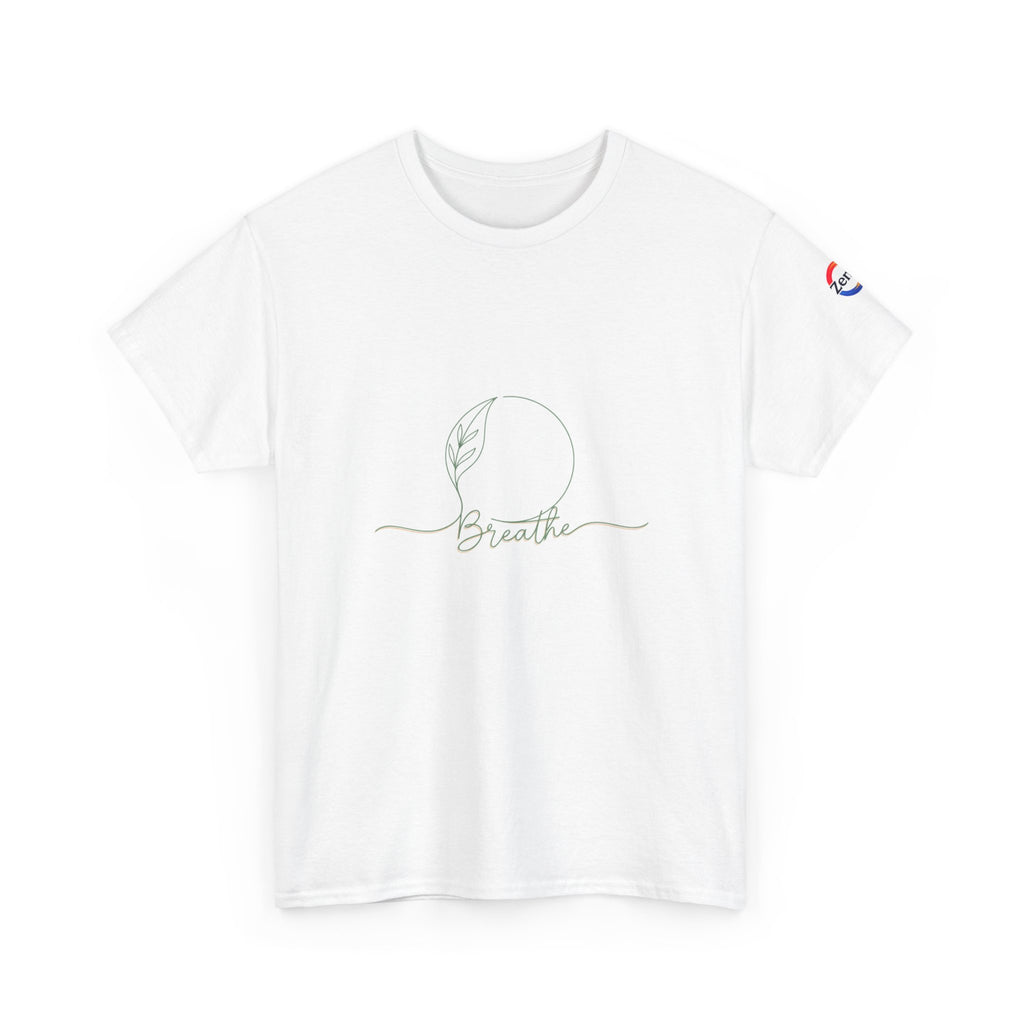Breathe Minimalist Tee — Calming Line Art T-Shirt for Wellness & Mindfulness