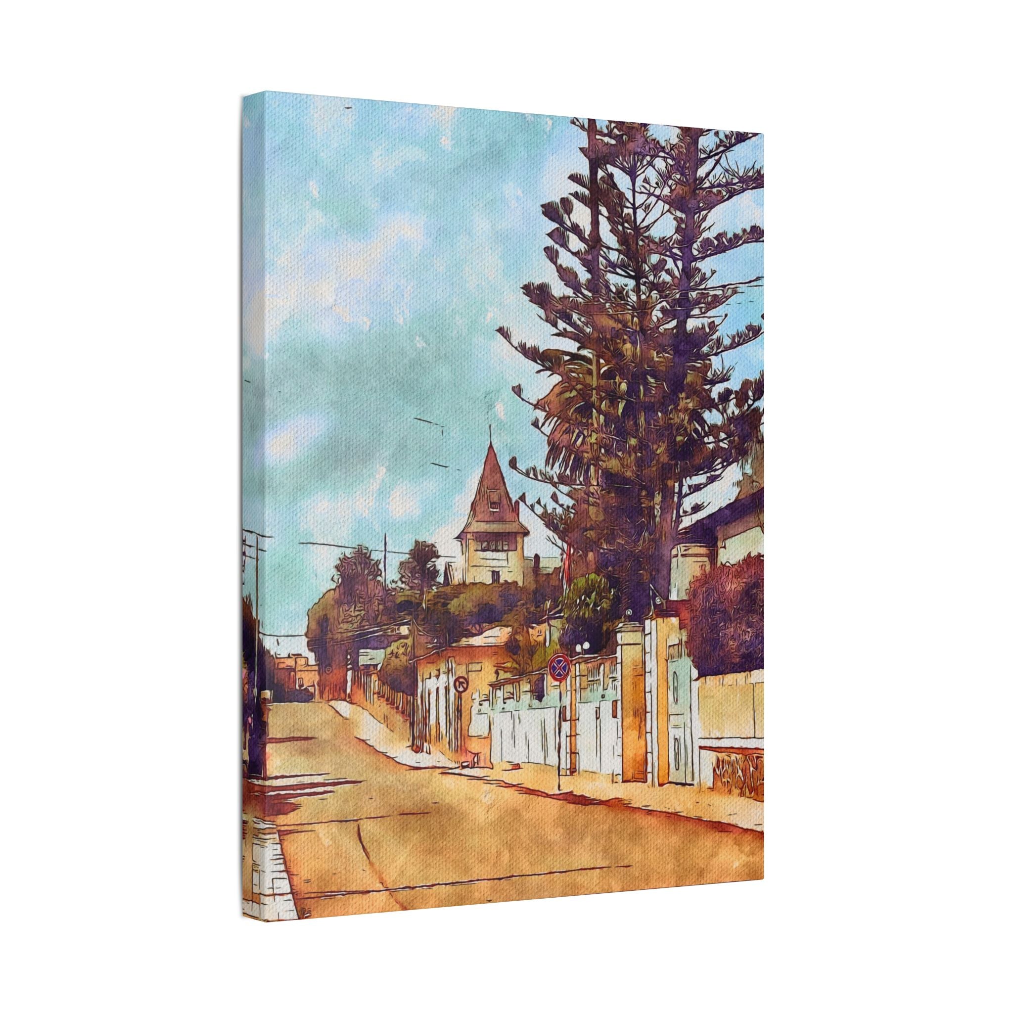 Asmara Street Scene Canvas | Classic Stretched Wall Art