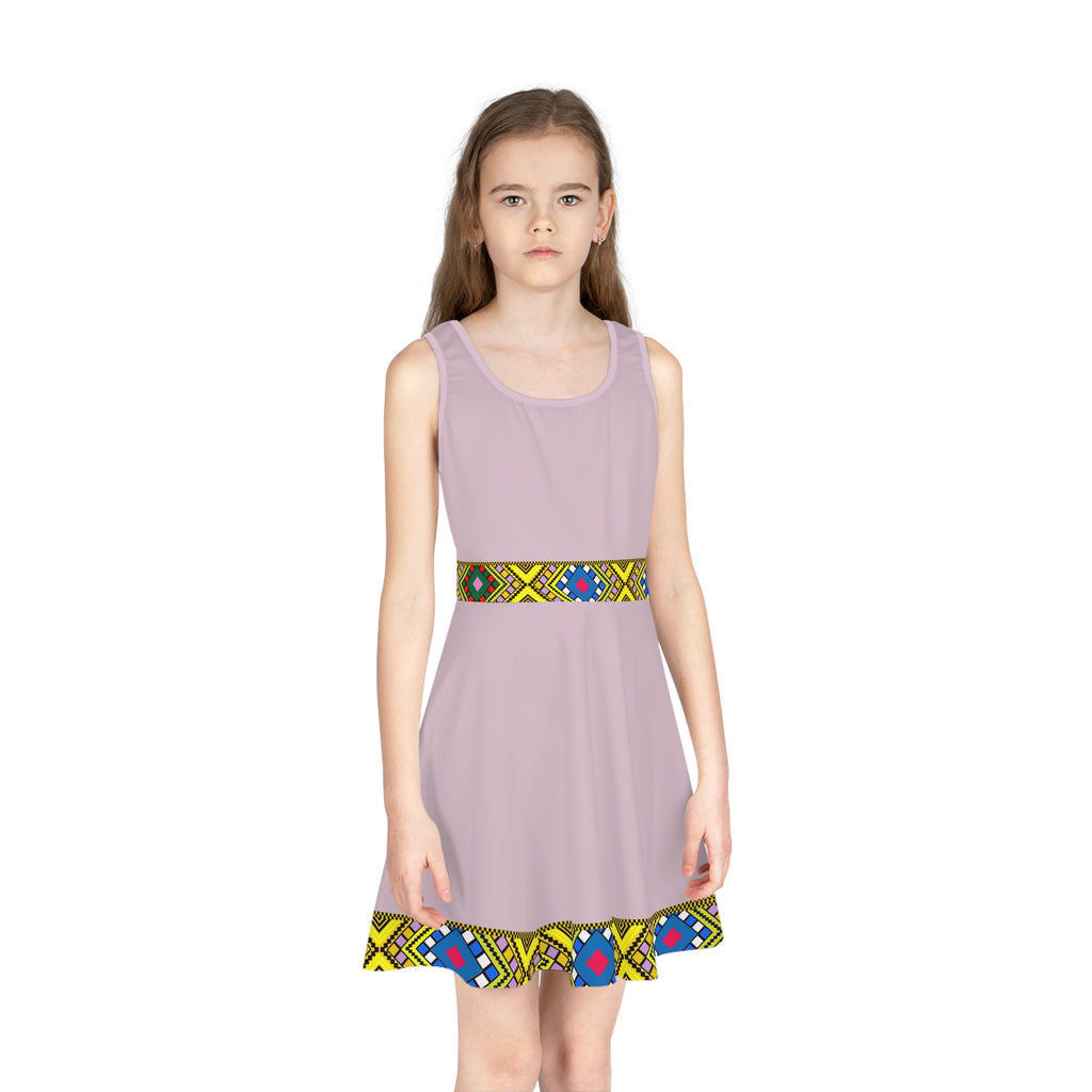 Girls' Sleeveless Sundress — Floral