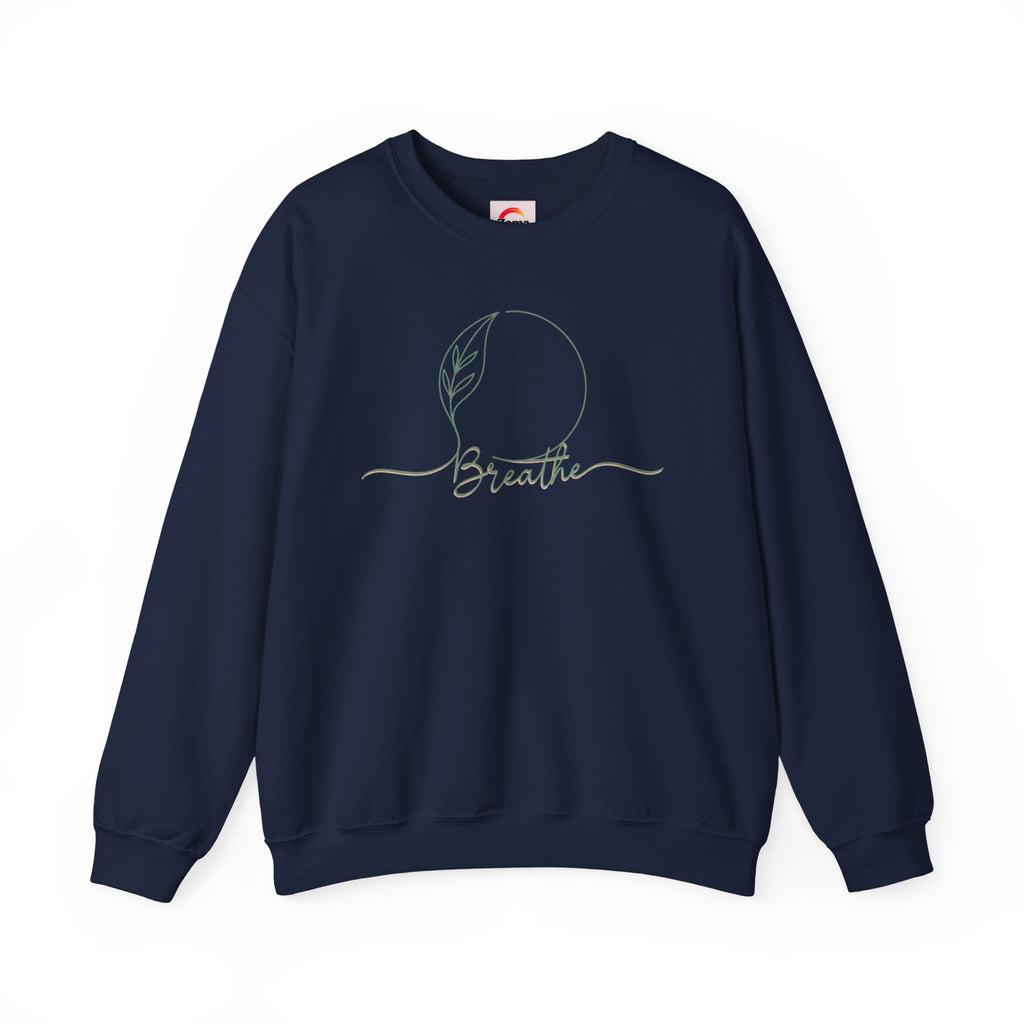 Breathe moon line sweatshirt | nature symbols, minimal forest vibe