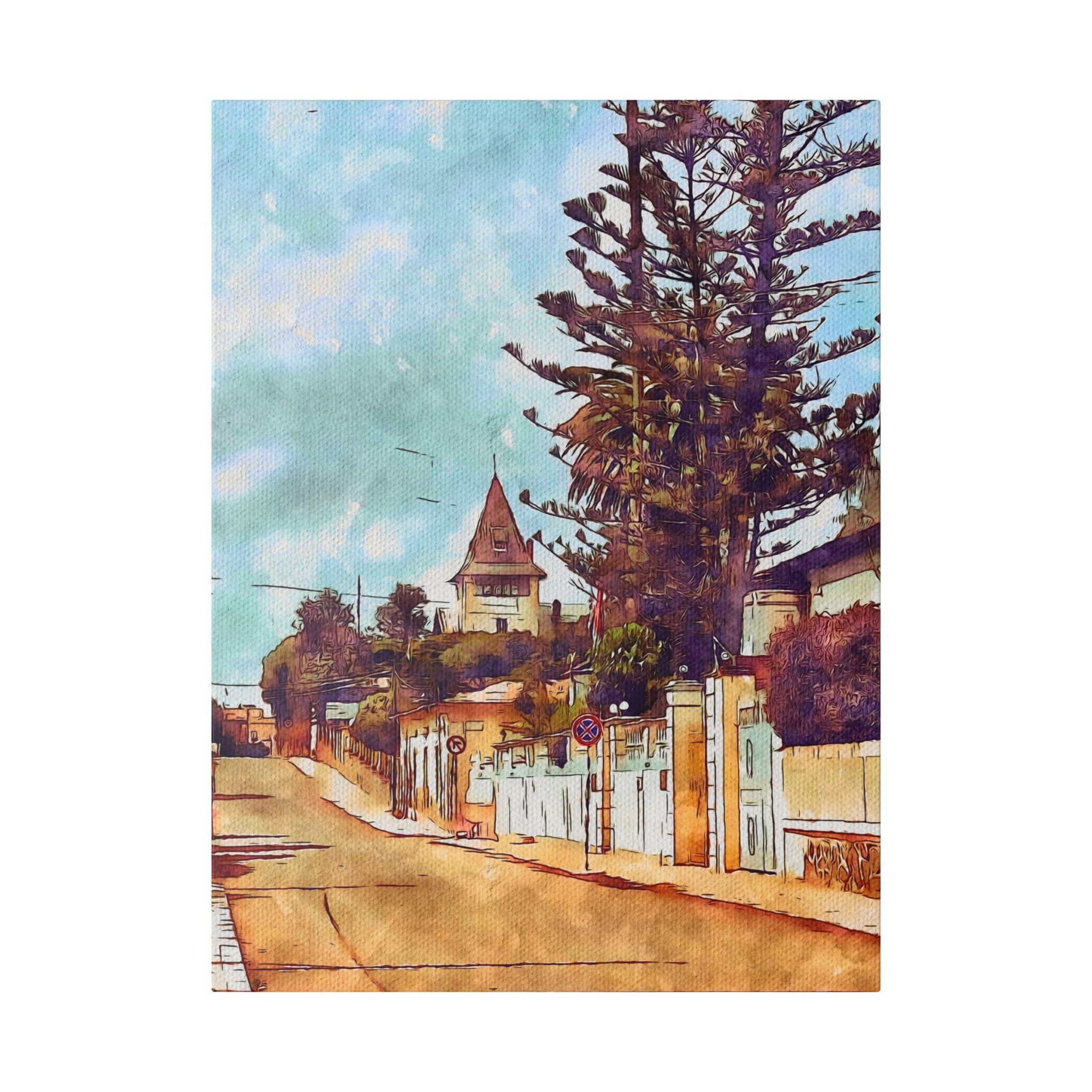 Asmara Street Scene Canvas | Classic Stretched Wall Art