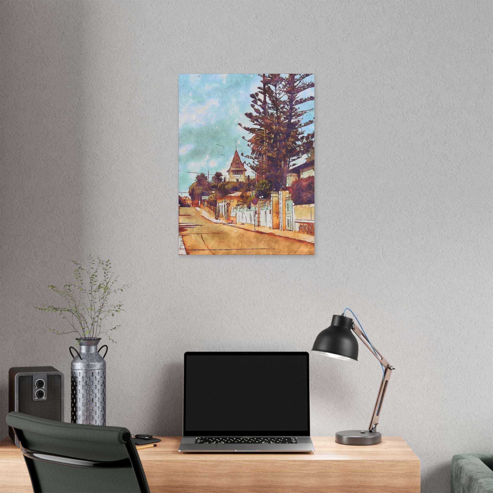 Asmara Street Scene Canvas | Classic Stretched Wall Art