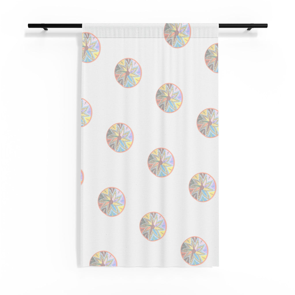 Sheer Window Curtain — Vibrant Cultural Home Drapery