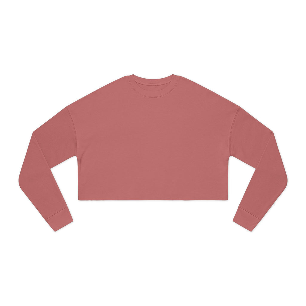 Mauve 2 Cropped Sweatshirt — 'Zema' Navy Logo