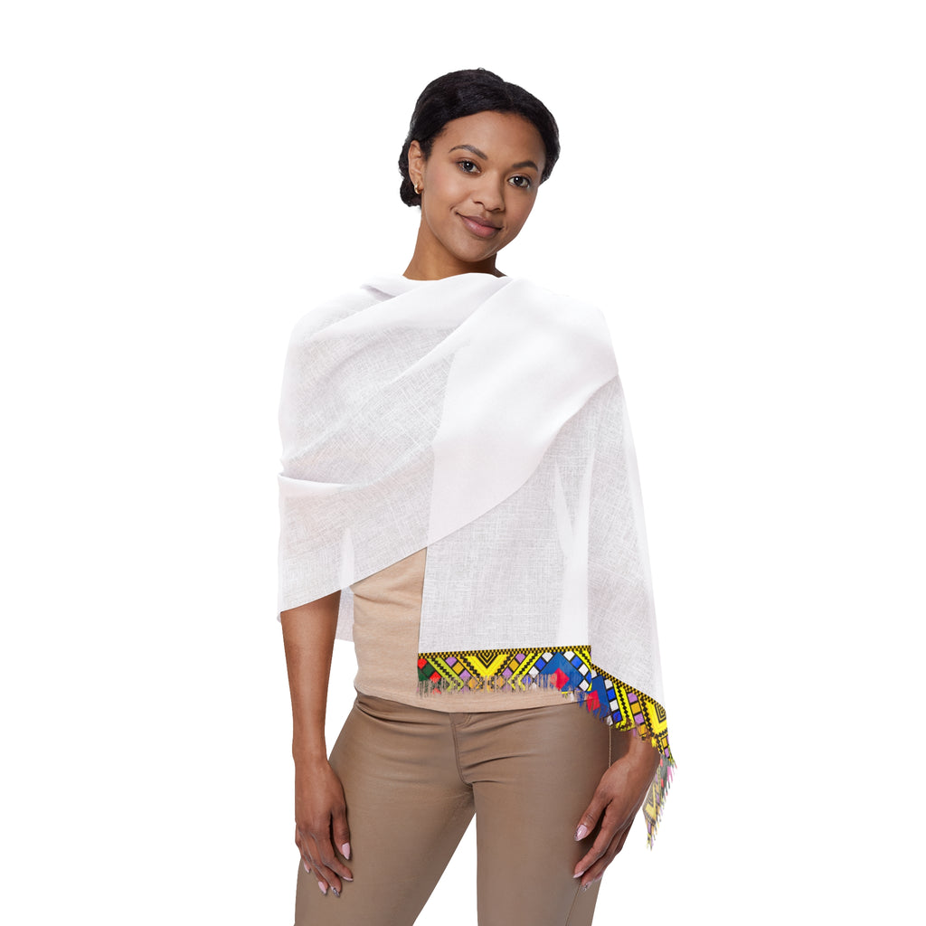 Tribal Border Light Scarf