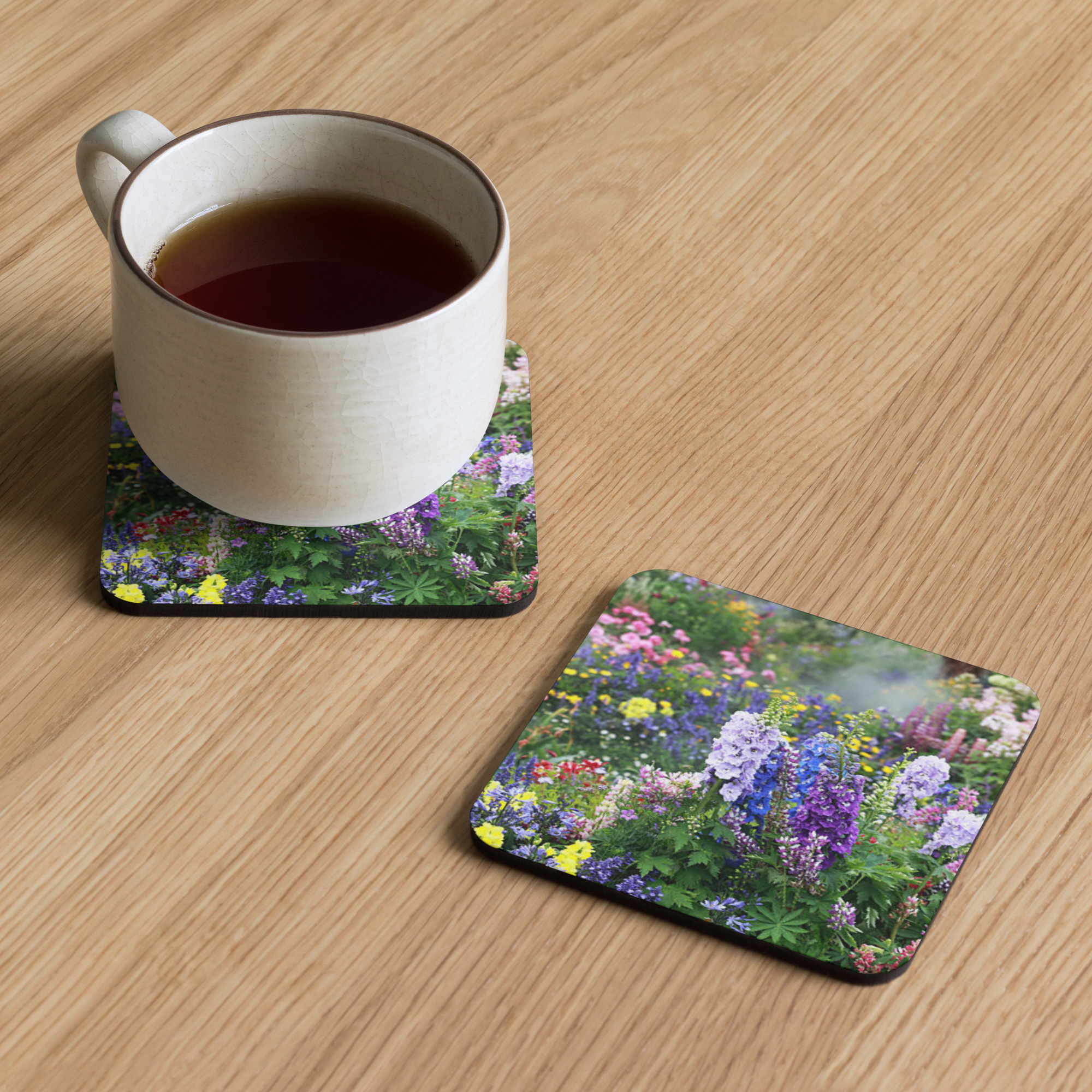 Cork-back coaster