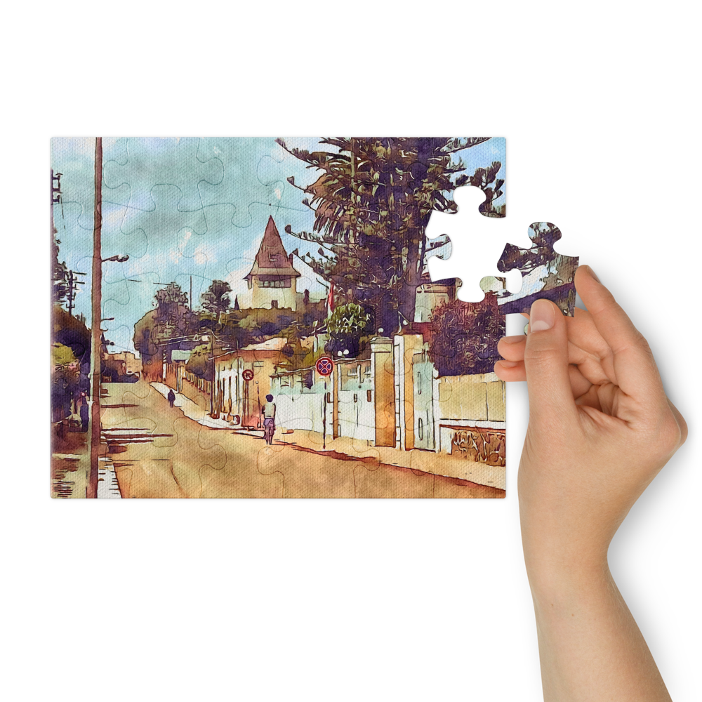 Jigsaw puzzle with tin - Asmara