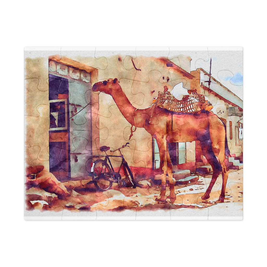Jigsaw puzzle with tin ገመለይ