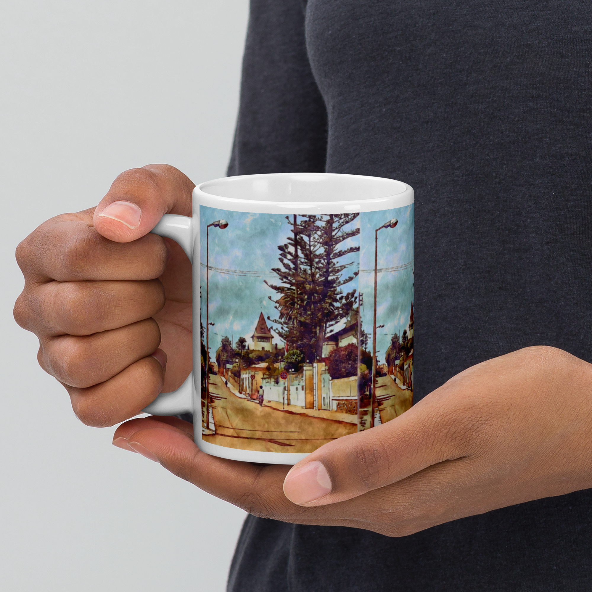 White glossy mug Asmara