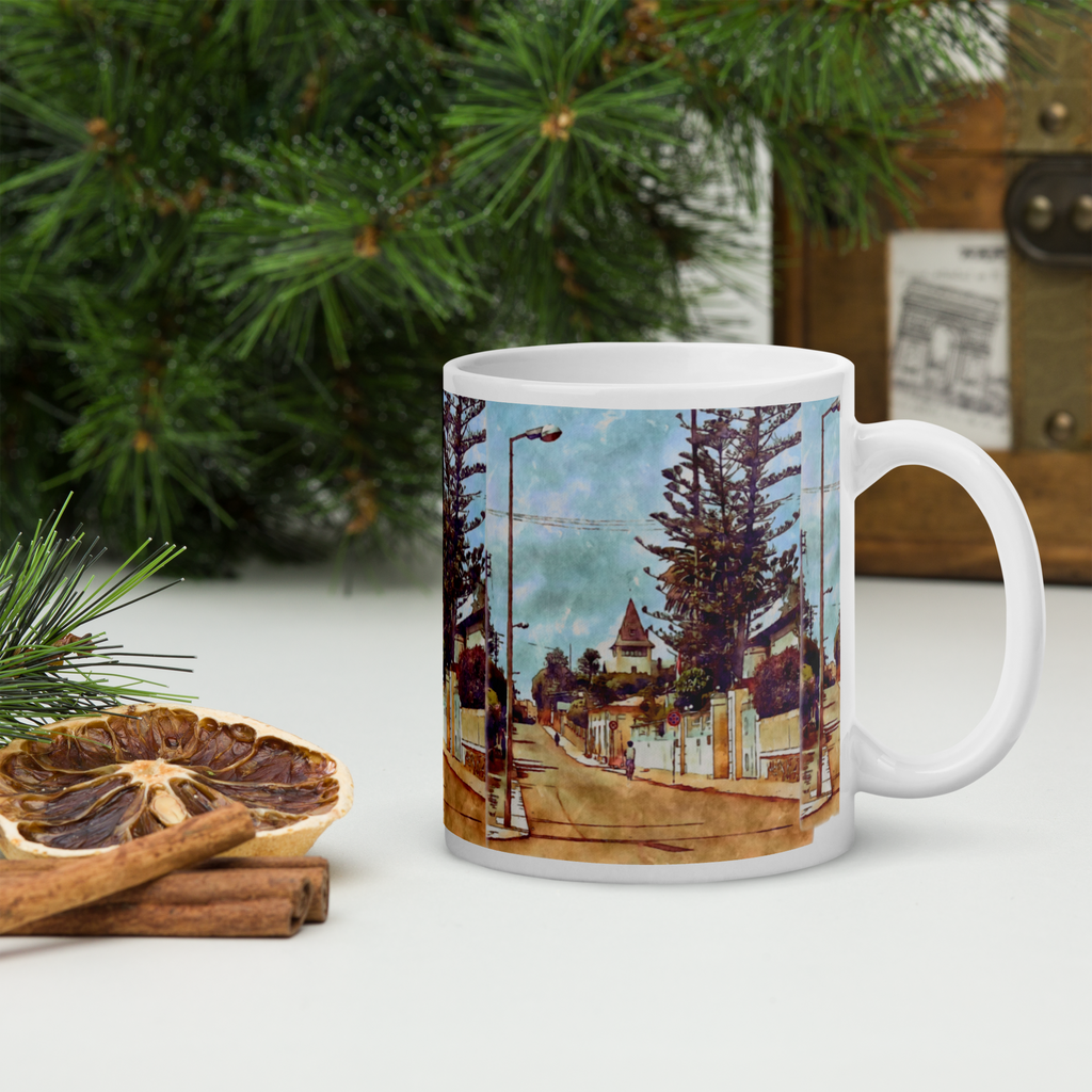 White glossy mug Asmara