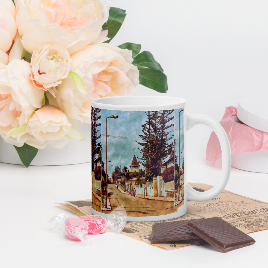 White glossy mug Asmara