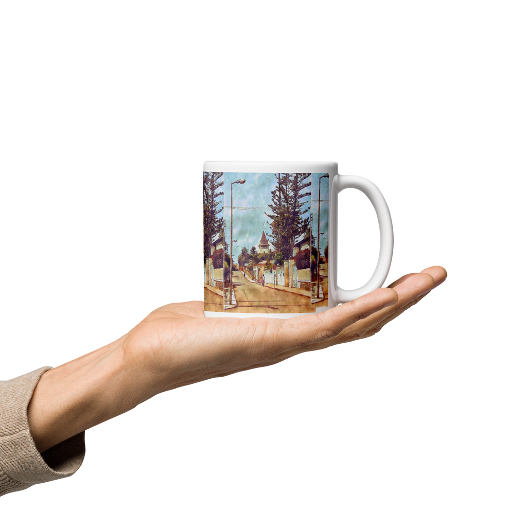 White glossy mug Asmara