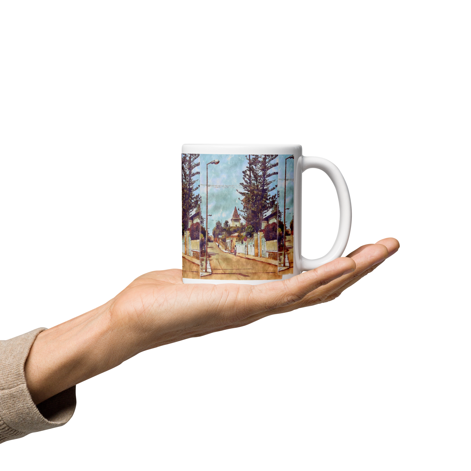 White glossy mug Asmara